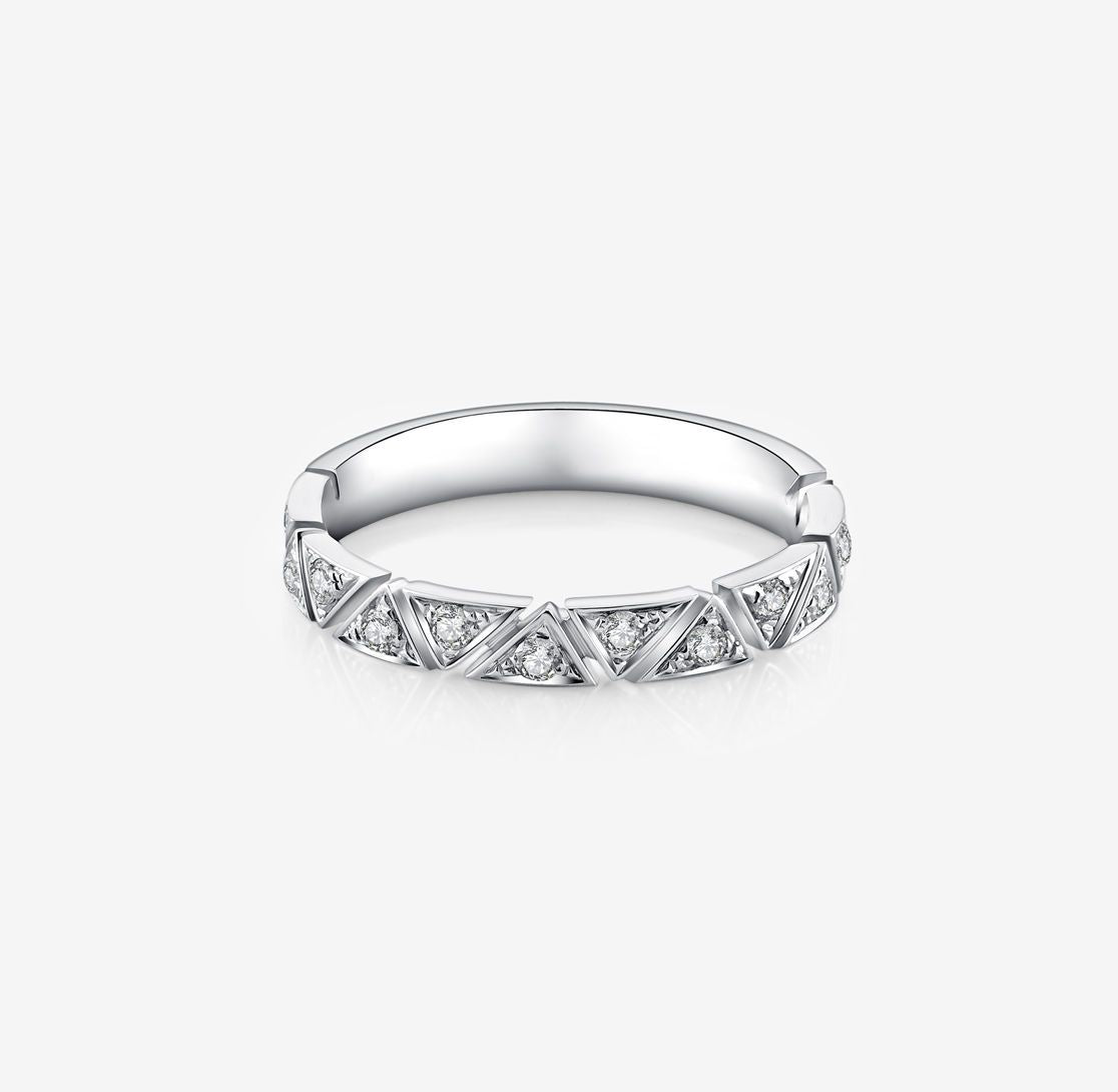 ROMAnce • CRYSTAL CHAPEL ダイヤモンド結婚指輪(WG)