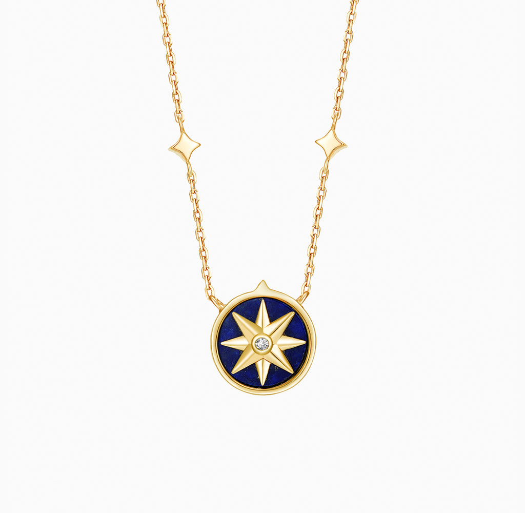 星空--恒星モチーフ ラピスラズリネックレス – THIALH Jewelry