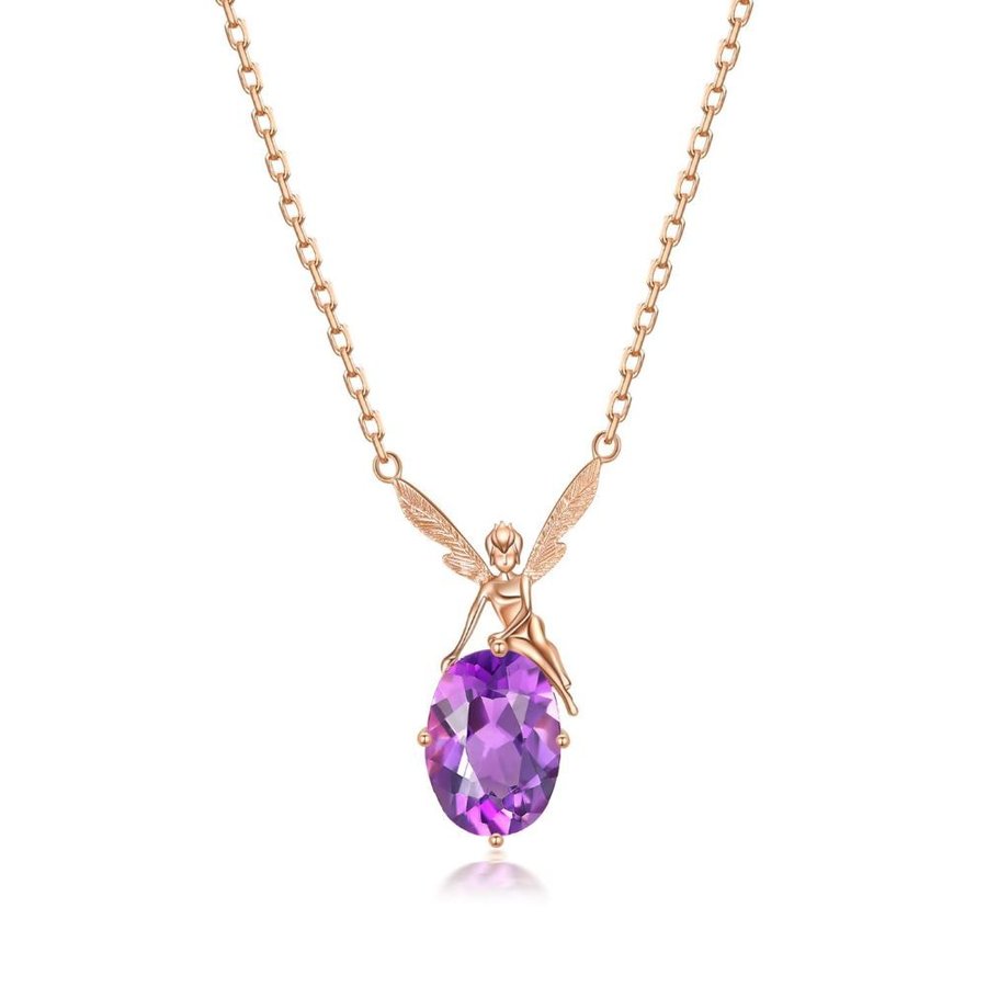 大阪値下げ 581.K18 ネックレス アメジスト Amethyst Necklace